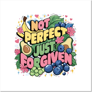 Not Perfect Just Forgiven Posters and Art